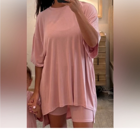 Shop Talulah Tops - Shop Talulah Novi Ribbed Tee + Shorts Set Large